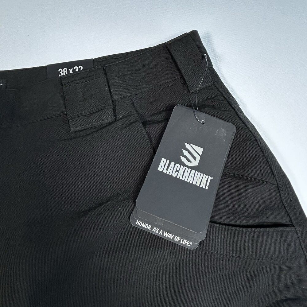 NWT BLACKHAWK! Men's Black Solid Tactical Tac Life Pants Reg 38x32 TPO2BK38X32 - Picture 3 of 10